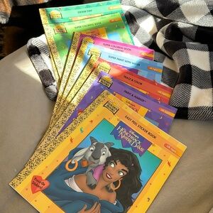 Golden book activity box trace and color paint marker, easy, peel sticker